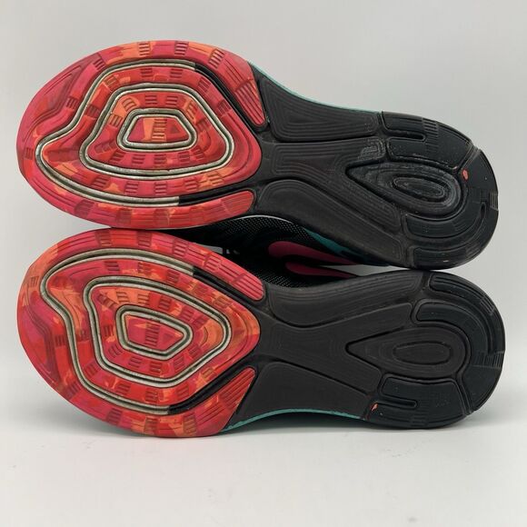 Nike Lunarglide 6 Women’s 8.5 Black Green Pink Running Shoe 654434-002 - Picture 13 of 14